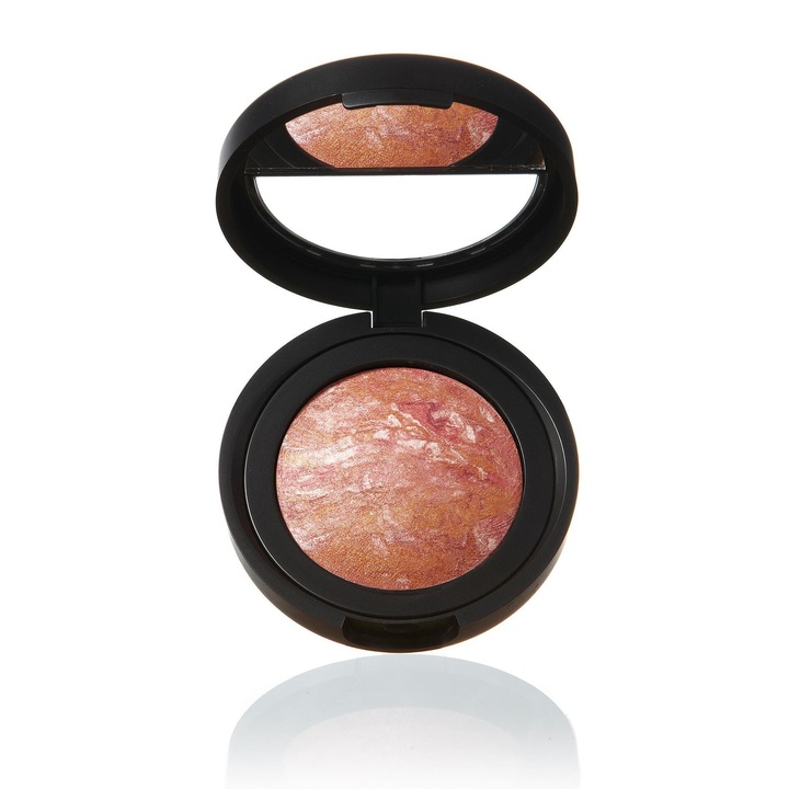 Fard de obraz Laura Geller Baked Blush-n-Brighten Marbleised Blush, nuanța Pink Grapefruit, iluminator
