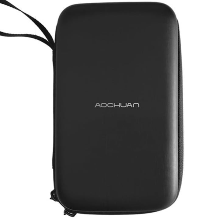 VITTALIST® Kemény Tok Telefon Gimbal Stabilizátorhoz, Szállítótáska Zsebbel, Hálóval és Rugalmas Rögzítéssel, Ütésvédelem, Kompatibilis a VITTALIST és Más Összecsukható Gimbalokkal, Fekete