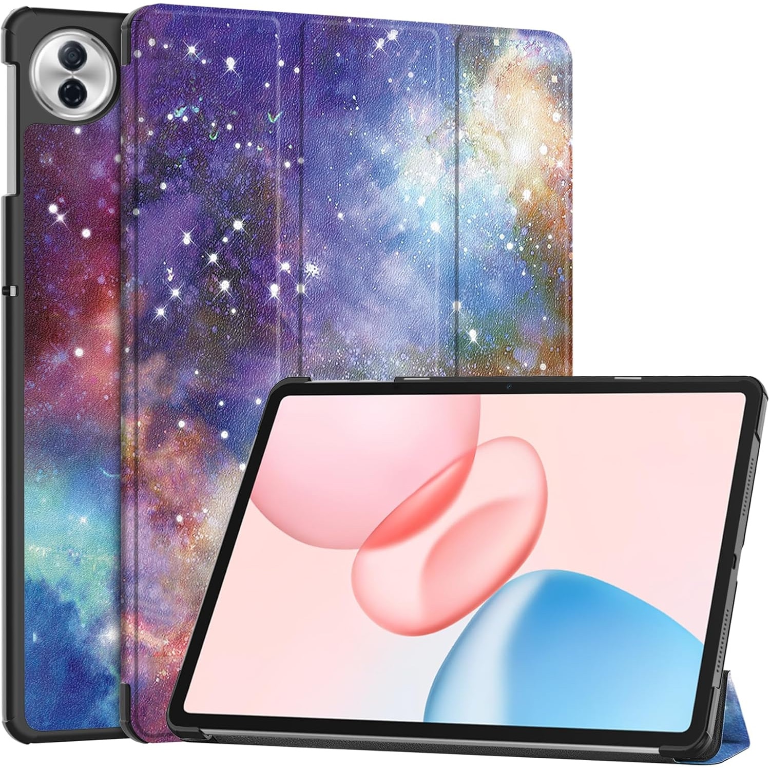 Husa Sigloo pentru tableta Honor Pad 10, 12.1" (2025), – Slim, Tri-Fold Magnetic, Piele Ecologica, Stand Reglabil, – model Galaxy