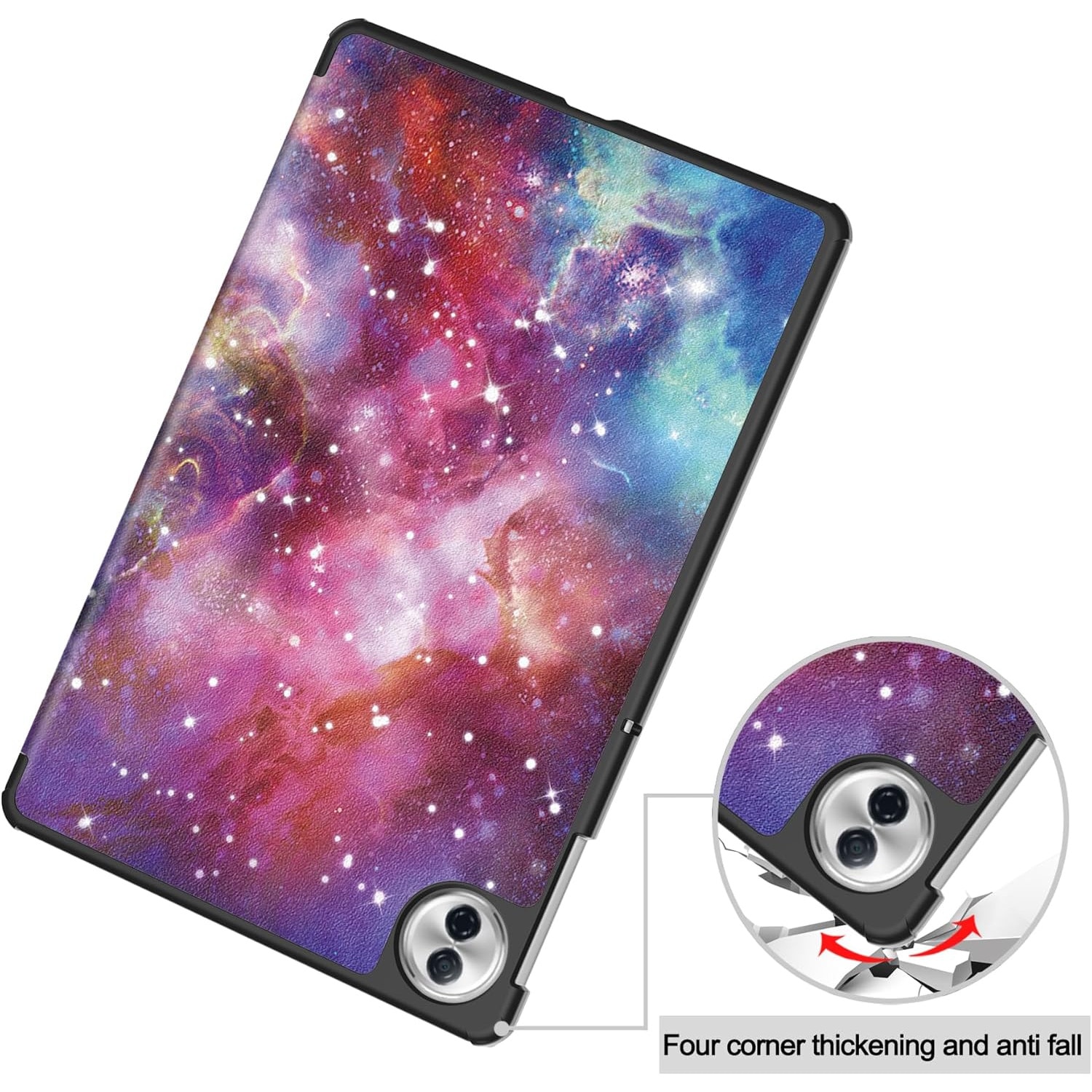 Husa Sigloo pentru tableta Honor Pad 10, 12.1" (2025), – Slim, Tri-Fold Magnetic, Piele Ecologica, Stand Reglabil, – model Galaxy