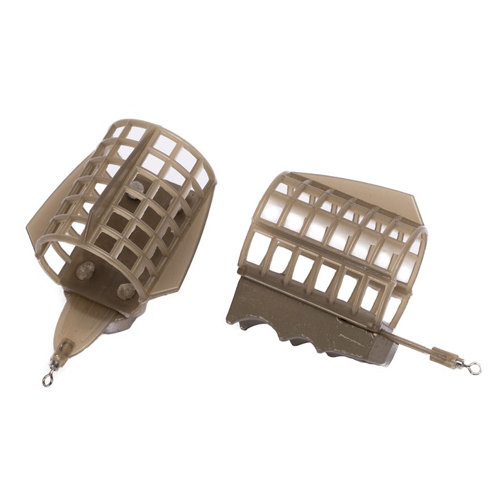 Cosulet feeder pentru rau, 100g, plastic/plumb, 40x33mm