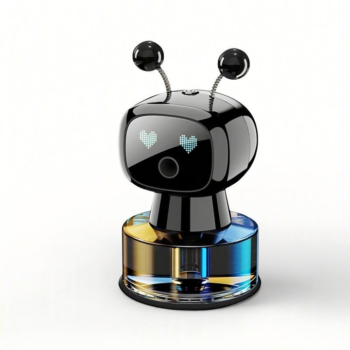 Difuzor de arome auto, aromaterapie– Difuzor Arome Masina cu Senzor de Vibratie, Baterie Recargabila si Incarcare USB Type C, Odorizant Natural cu Uleiuri Eterice pentru Masina, Casa sau Birou