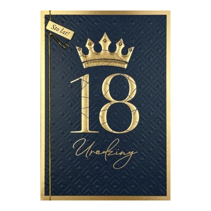 Felicitare B6 Pan Dragon, Urodziny 18, cu plic si urari in interior