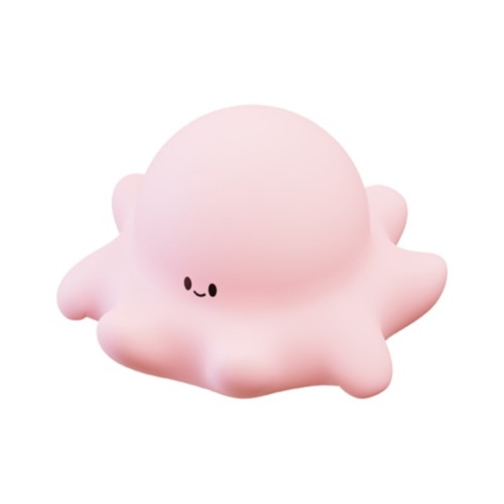 Lampa de veghe copii, Egogo, Baby Octopus, roz, 12.3x12.3x7.8cm