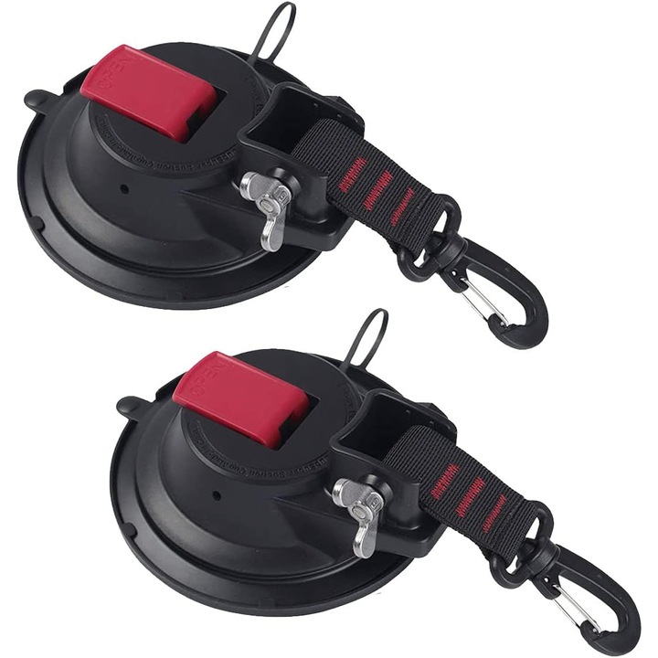 Set de 2 suporturi de prindere cu ventuze, ancora multifunctionala, putere mare de aspiratie, culoare multicolor, dimensiuni 20x20cm