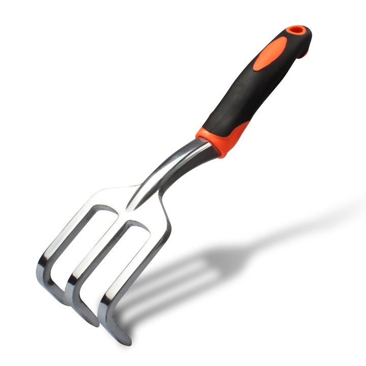 Kertészeti szerszámok, három fogó, ergonomikus kialakítás, narancssárga