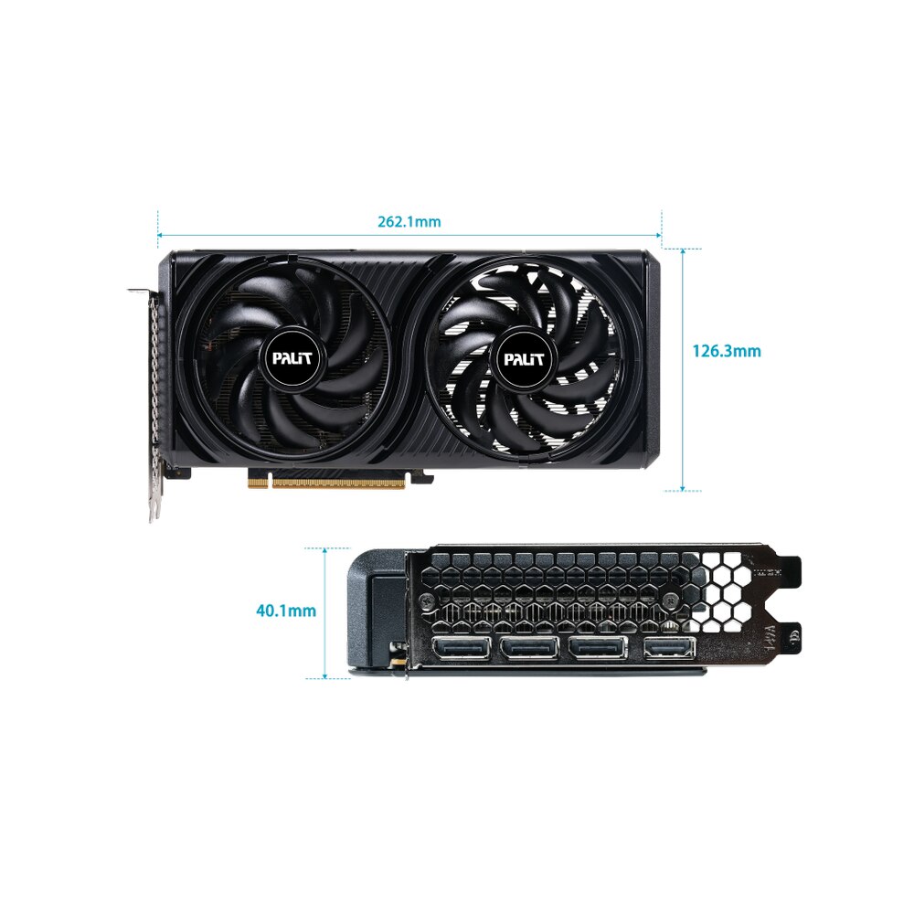 Placa video PALIT GeForce RTX 5060 Infinity 2 OC 8GB 128-Bit GDDR7