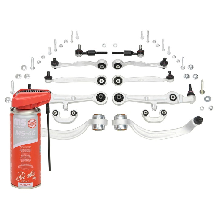 Master-Sport első felfüggesztő kar készlet, 11,44kg, Audi A4 B6-hoz, többfunkciós olajjal
