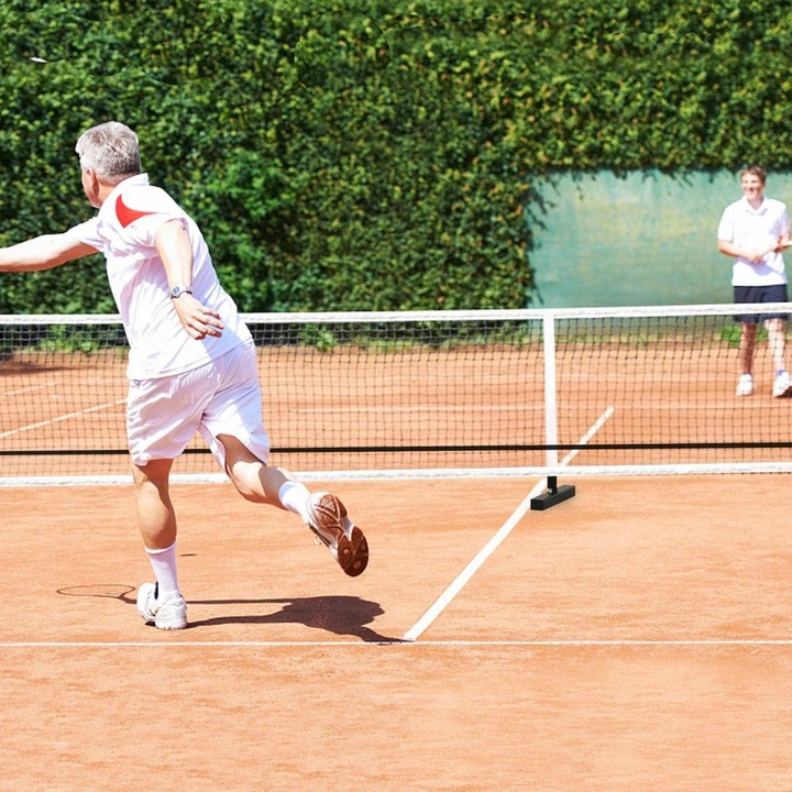 Hordozható Pickleball Háló Fém Csövekkel és Hordtáskával