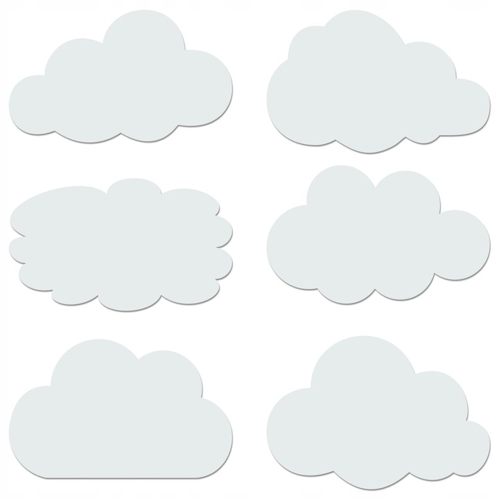 Fali dekoráció készlet 3D La Home by Chris, 6 darab, fehér, prémium HDF, 45x45cm