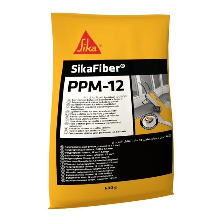 Fibre polipropilena pentru sape, adezivi, mortar si beton, Sika SikaFiber 600 gr