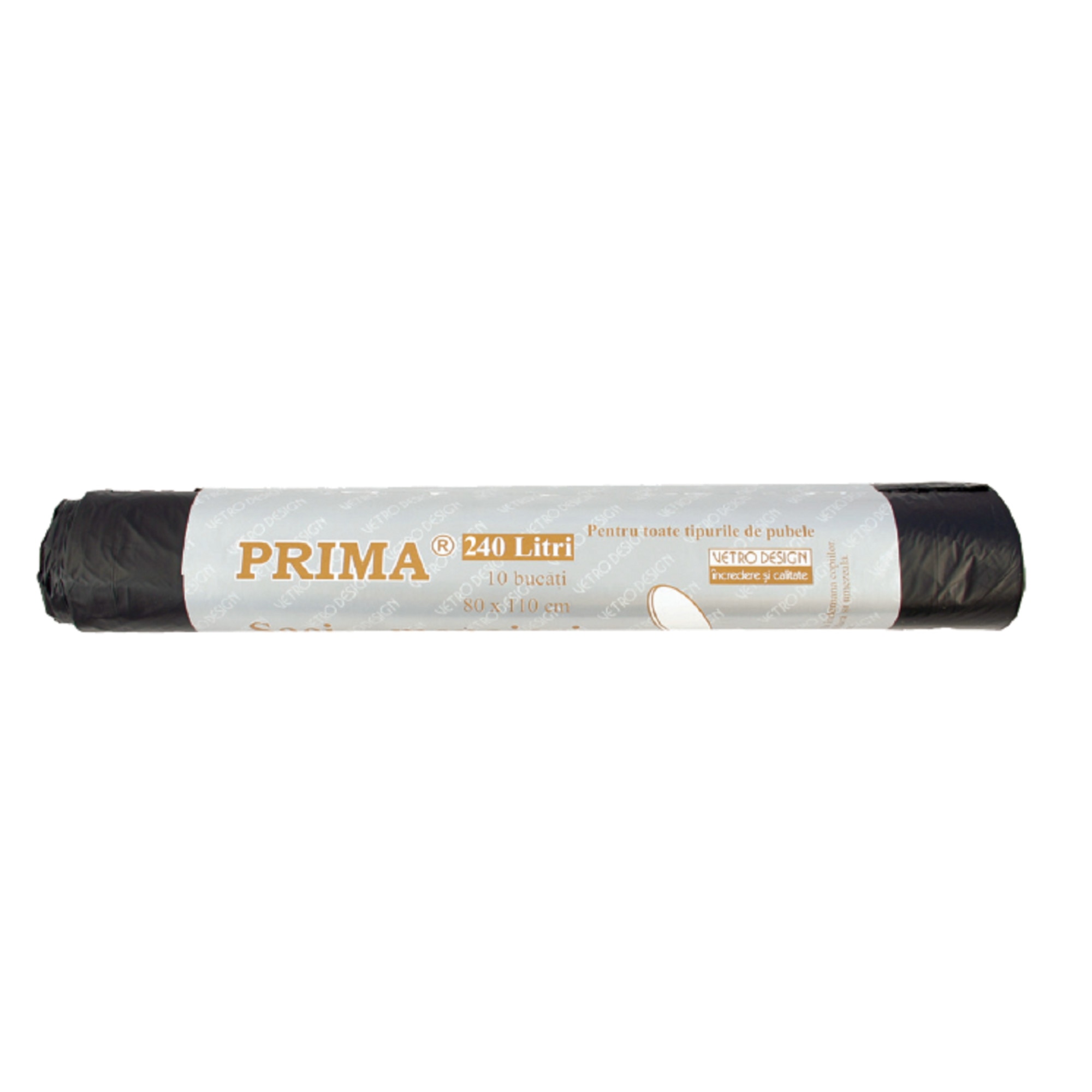 Saci Menaj, negri, 240litri,110x125cm, 10buc, LDPE