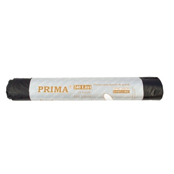 Saci Menaj, negri, 240litri,110x125cm, 10buc, LDPE Saci Menaj, negri, 240litri,110x125cm, 10buc, LDPE