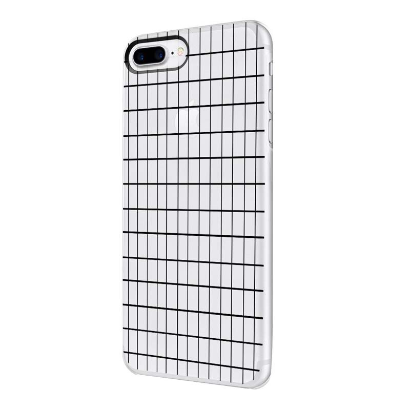 Husa Silicon, Ultra Slim 0.3MM, Grid, Apple iPhone 7 Plus / 8 Plus