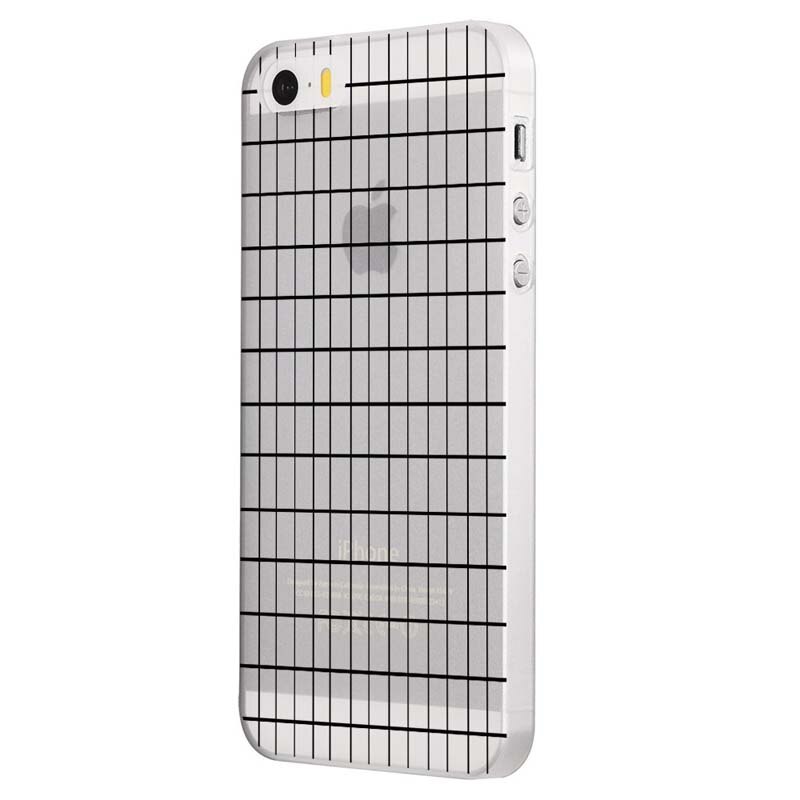 Husa Silicon, Ultra Slim 0.3MM, Grid, Apple iPhone 5 / 5S / SE