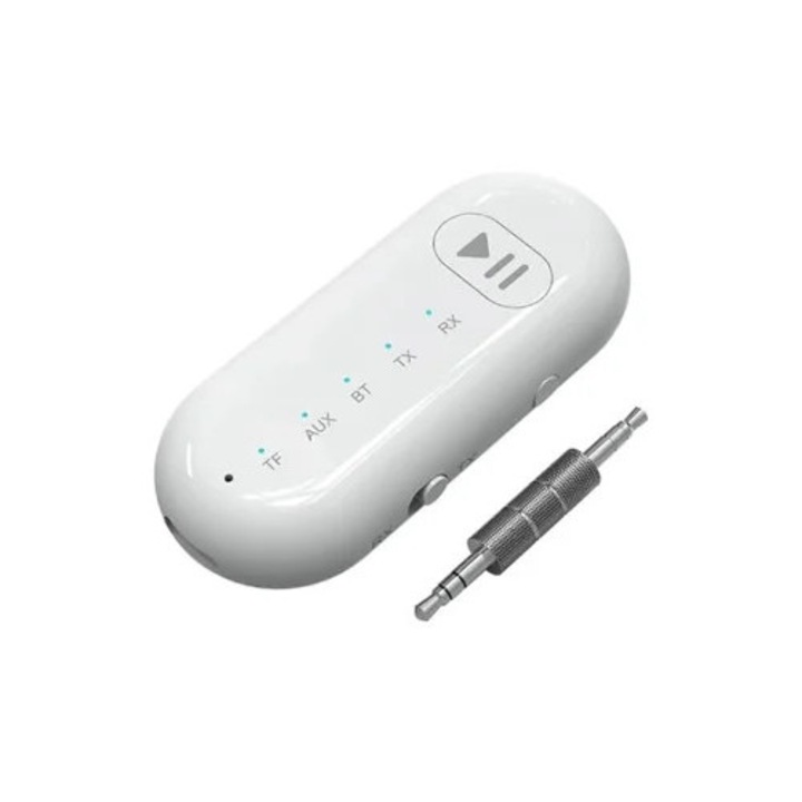 Receiver Bluetooth auto Rosewell 5.3, transmisor si receptor, display LED, pentru telefon vechi sau difuzor PC