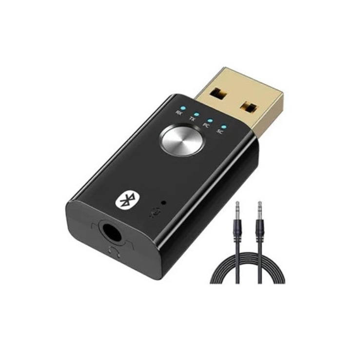 USB Bluetooth 5.1 предавател и приемник, 4 в 1, безжичен адаптер