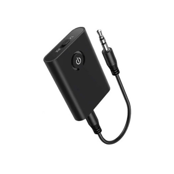 Bluetooth 5.0 предавател и приемник 2 в 1, 3.5 мм жак за телевизор и компютърни високоговорители