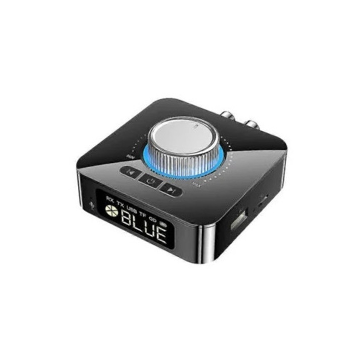Receptor si Transmitator Bluetooth, 2 in 1, cu Display Digital