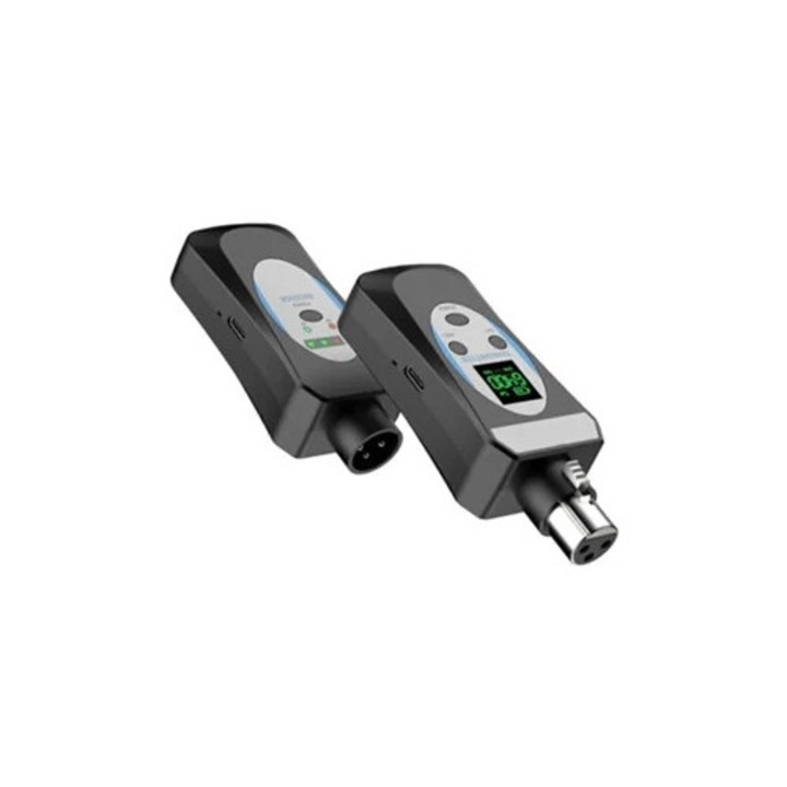 Sistem microfon wireless profesional, transmisor si receptor cu ecran, audio delicat