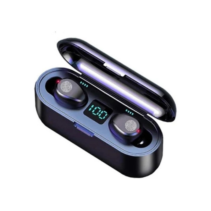Vezeték nélküli fülhallgató, 5.0, töltőtokkal és LED kijelzővel, Ly Ebike