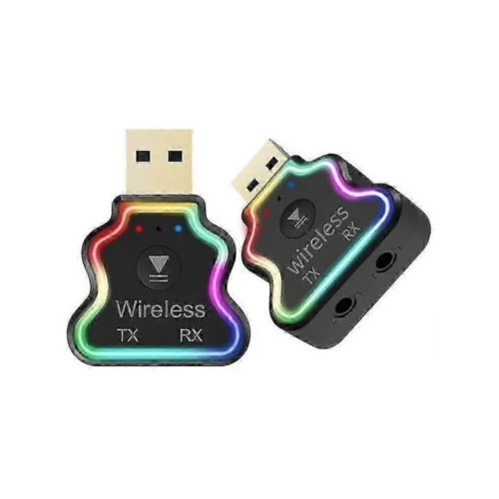 Adaptor audio auto wireless Rosewell pentru Bluetooth, transmisie si receptie