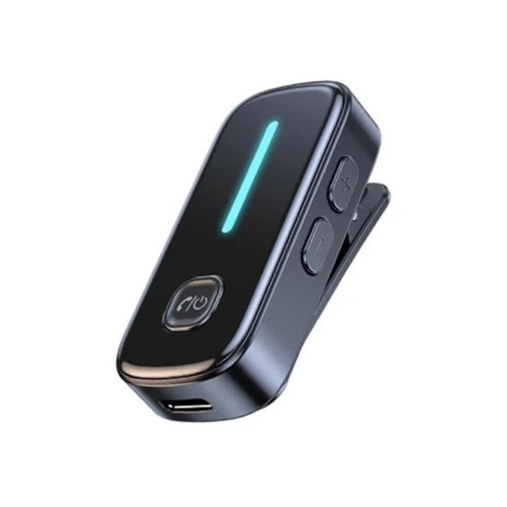 Transmitator Bluetooth 5.3, adaptor auxiliar pentru masina, display LCD