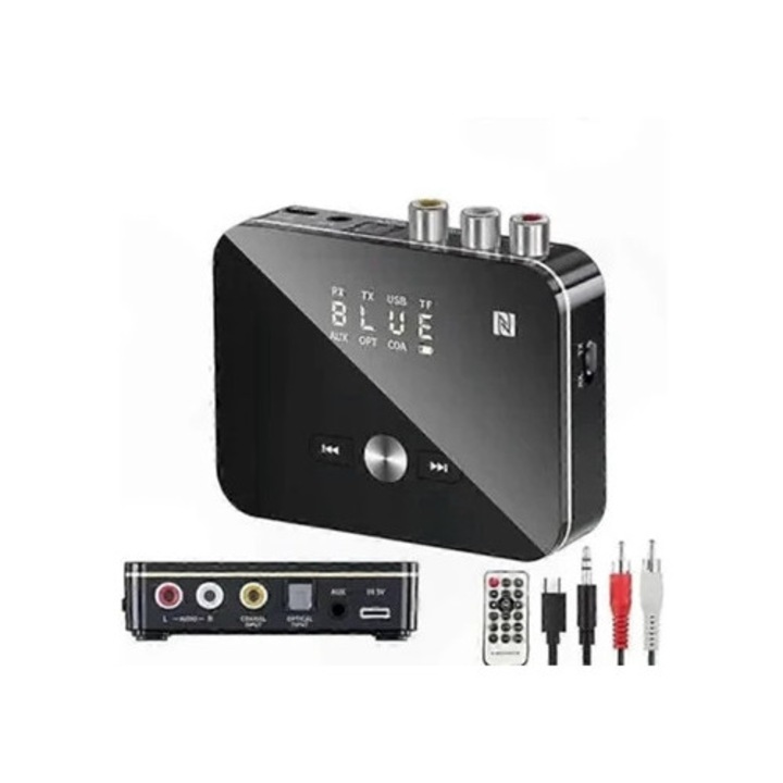 Безжичен аудио адаптер 2-в-1 Bluetooth 5.0