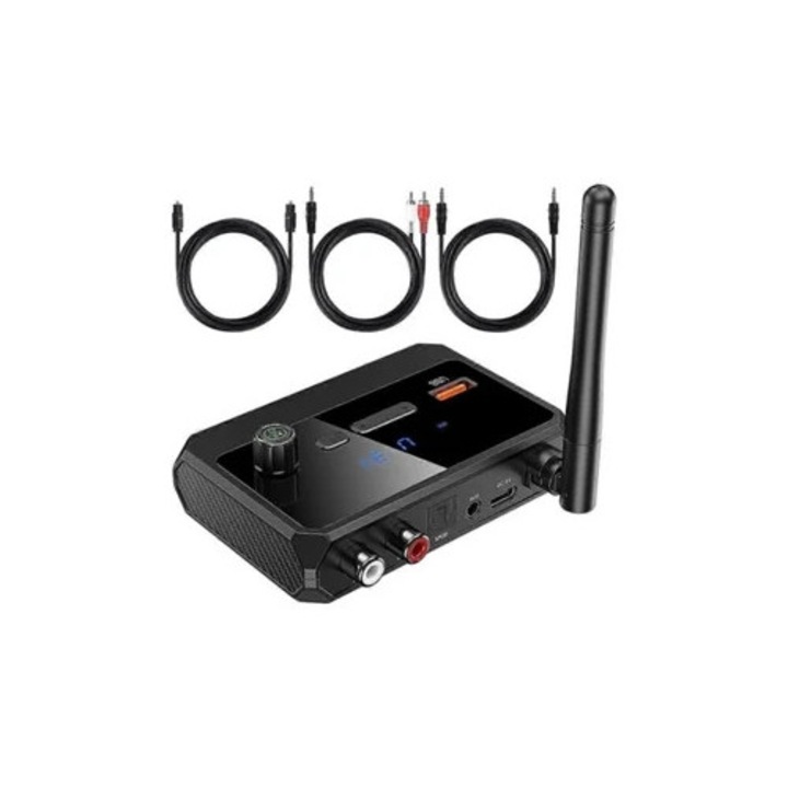 Adaptor Bluetooth pentru receptor stereo, 5.3, wireless, negru