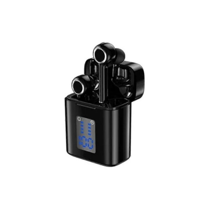 Casti Wireless TG905 TWS, Sport, 5D Stereo, cu display LED, set cu carcasa de incarcare