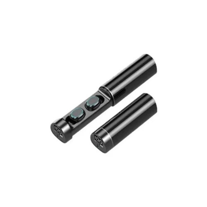 Vezeték nélküli fülhallgató, zseblámpa típusú, vízálló, érintőképernyős vezérléssel és LED kijelzővel