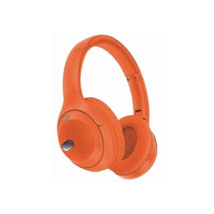 Casti Wireless WH-1000XM4 Bluetooth cu display pentru baterie si suport card TF, pentru Ora Ly Ebike portocaliu