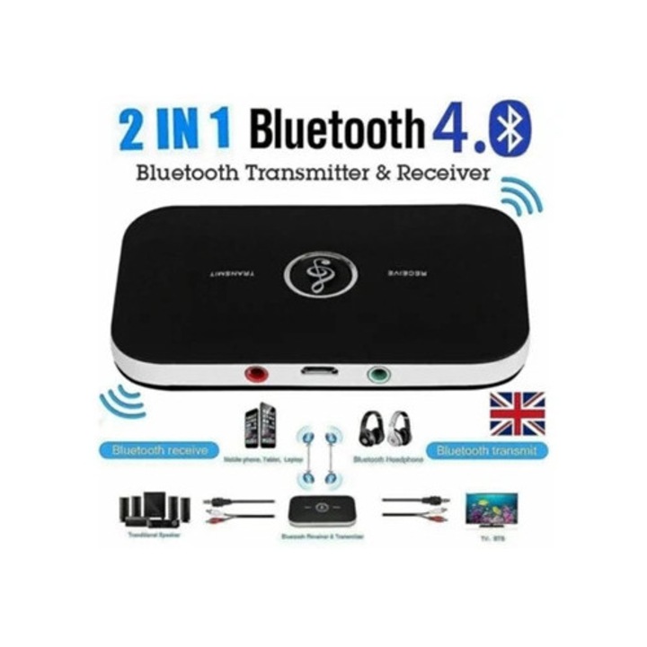 Bluetooth audio adó 2 az 1-ben, Rosewell, Hi-Fi adapter, Aux RCA