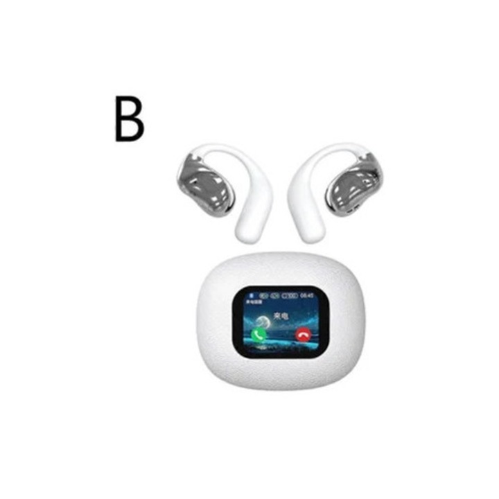 Casti Wireless Ows cu Ecran Tactil Colorat Inteligent