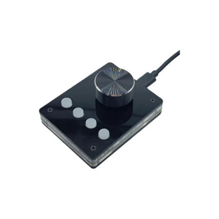 Tastatura multimedia programabila, controler volum, dimensiune mica