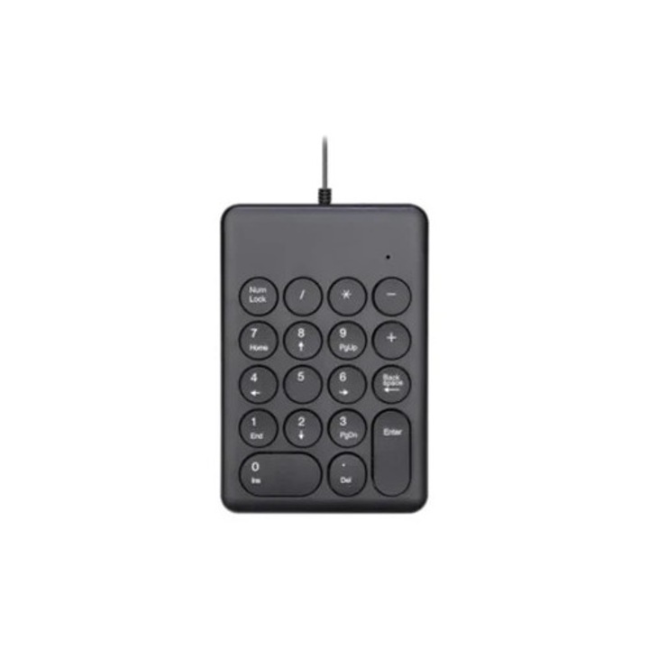 Tastatura numerica 18 taste, accesorii pentru tastatura, alb