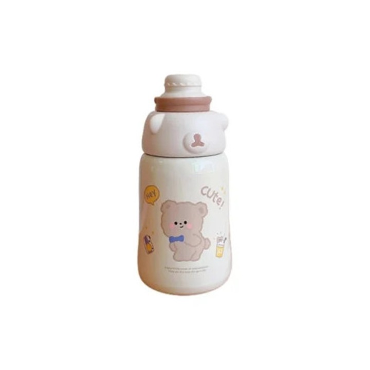 Termos portabil 1130ml design desen animat, pentru copii si studenti