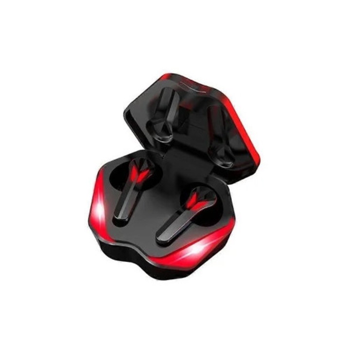 Vezeték nélküli, Bluetooth In-Ear fülhallgató, Kettős üzemmód, Digitális kijelzővel és Hangulatvilágítással