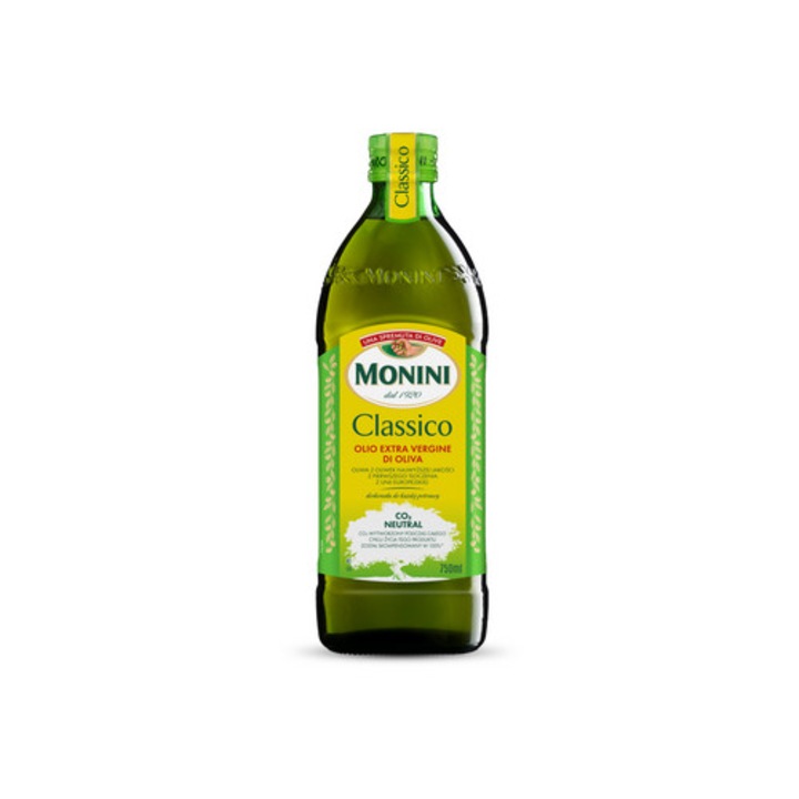 Ulei de masline extra vergine Monini Classico 750 ml, gust echilibrat, utilizare la gatit si salate