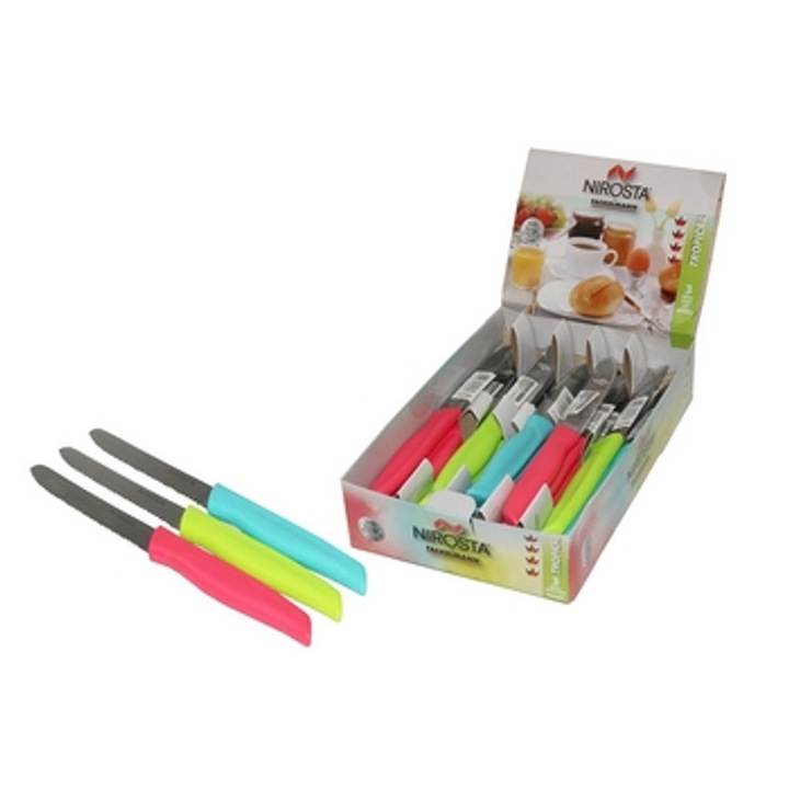 Cutit universal Fackelmann, 11 cm, otel inoxidabil, maner plastic, lavabil in masina de spalat vase