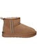 Ghete de iarna Dama, American Club, Cy182, Piele Naturala, Slip-On, EMU, Izolati cu blana, Maro camel