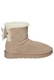 Ghete de iarna Dama, American Club, Cy181, Piele Naturala, Slip-On, EMU, Izolati cu blana, Bej