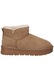 Ghete de iarna Dama, American Club, Cy184, Piele Naturala, Slip-On, EMU, Izolati cu blana, Maro camel
