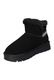 Ghete de iarna Dama, American Club, Cy183, Piele Naturala, Slip-On, EMU, Izolati cu blana, Negru