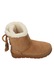 Ghete de iarna Dama, American Club, Cy180, Piele Naturala, Slip-On, EMU, Izolati cu blana, Maro camel