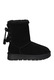 Ghete de iarna Dama, American Club, Cy180, Piele Naturala, Slip-On, EMU, Izolati cu blana, Negru
