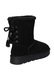 Ghete de iarna Dama, American Club, Cy180, Piele Naturala, Slip-On, EMU, Izolati cu blana, Negru