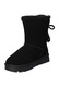 Ghete de iarna Dama, American Club, Cy180, Piele Naturala, Slip-On, EMU, Izolati cu blana, Negru