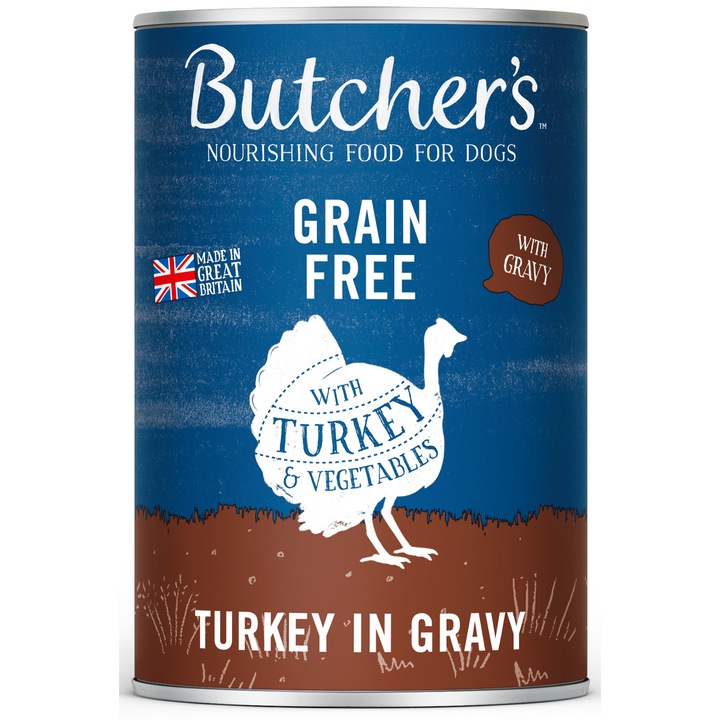 Butcher's Original, nedves eledel kutyáknak, pulykával és zöldségekkel, 400g