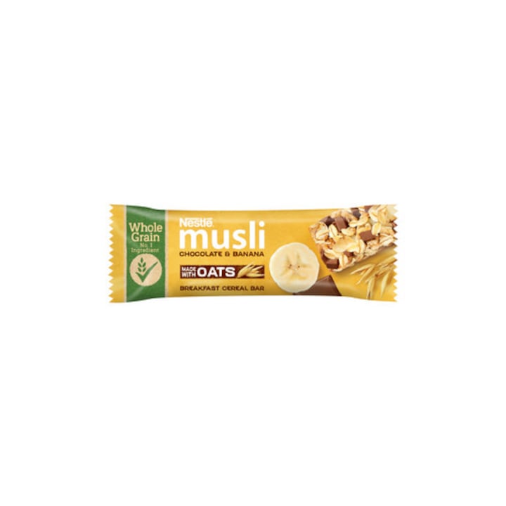 Baton Musli, Nestle, ciocolata cu banana, 35g